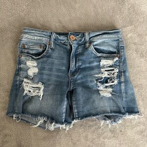 American Eagle Distressed Jean Shorts